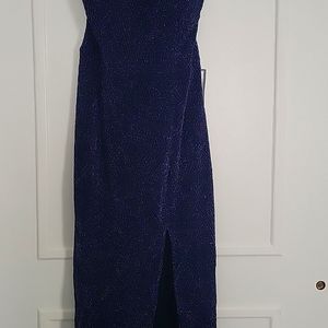 Beautiful sparkling navy blue dress